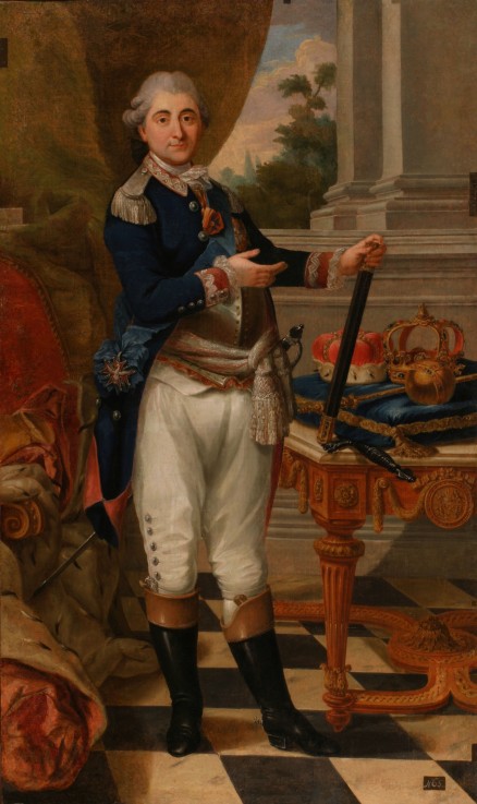 Porträt Stanislaus II. August Poniatowski, König von Polen und Großfürst von Litauen (1732-1798) von Unbekannter Künstler