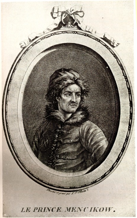 Porträt von Alexander Danilowitsch Fürst Menschikow (1673-1729) von Unbekannter Künstler