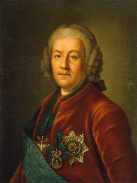 Porträt von Alexei Petrowitsch Graf Bestuschew-Rjumin (1693-1766)