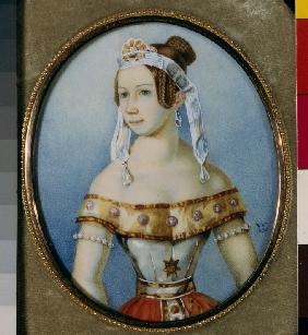 Porträt von Balletttänzerin Warwara Wolkowa (1816-1898) 1836