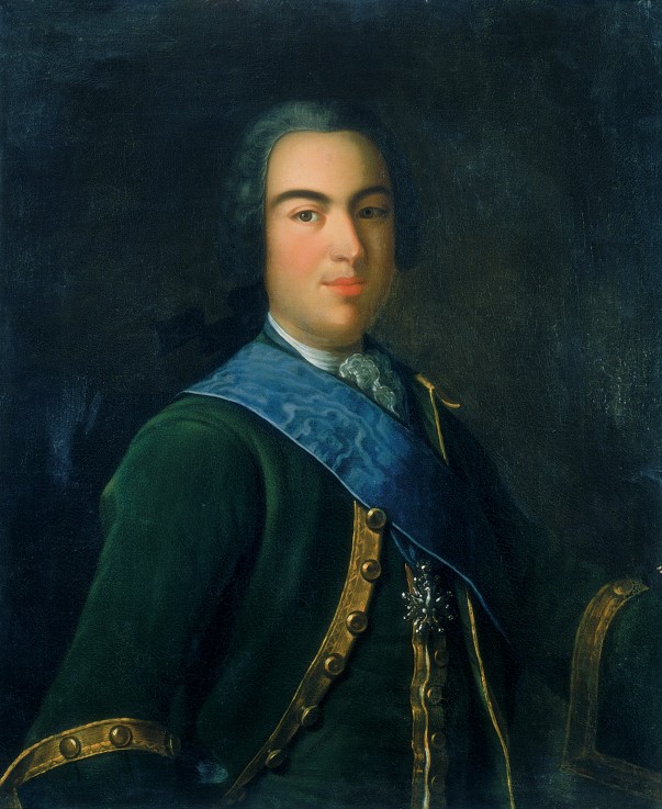 Porträt von Fürst Iwan Alexejewitsch Dolgoroukow (1708-1739) von Unbekannter Künstler