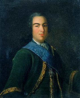 Porträt von Fürst Iwan Alexejewitsch Dolgoroukow (1708-1739)