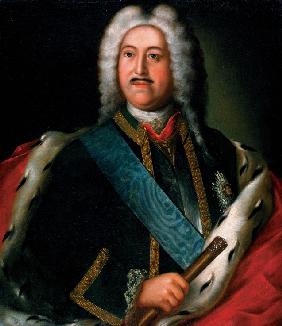 Porträt von Fürst Michail Michajlowitsch Golizyn (1684–1764), General Admiral der Russischen Flotte