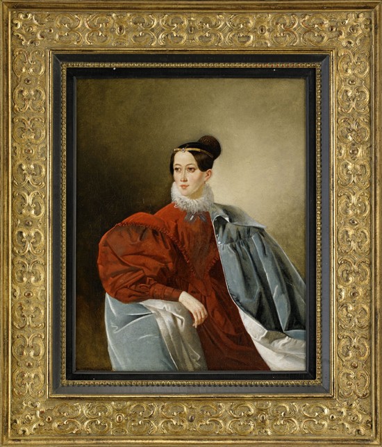 Porträt von Fürstin Jelisaweta Iwanowna Kropotkina (1803-1836), geb. Dorochowa von Unbekannter Künstler
