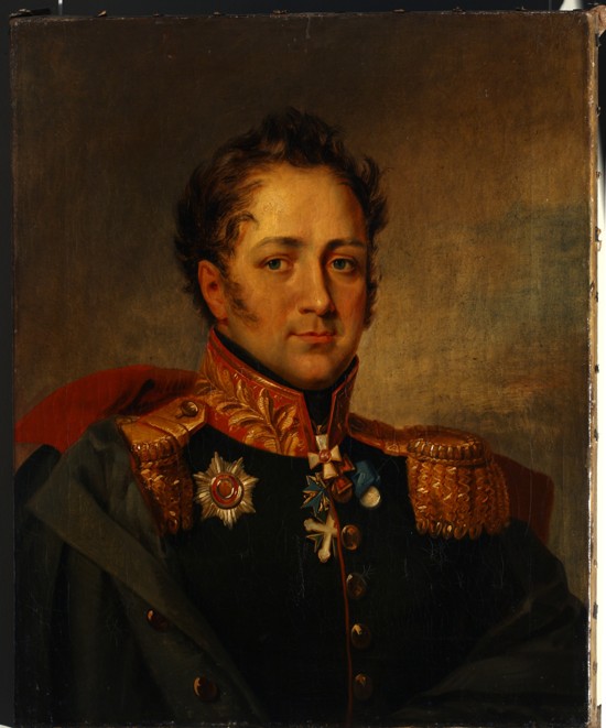 Porträt von General Alexander Alexandrowitsch Pisarew (1780-1848) von Unbekannter Künstler