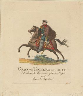 Porträt von General Graf Alexander Iwanowitsch Tschernyschow (1786-1857) 1813