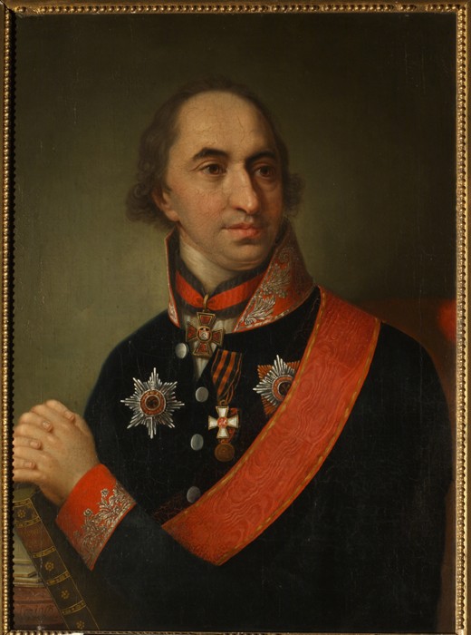 Porträt von Graf Alexander Semjonowitsch Chwostow (1753-1820) von Unbekannter Künstler