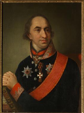 Porträt von Graf Alexander Semjonowitsch Chwostow (1753-1820) 1809