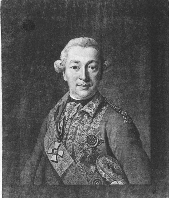 Porträt von Graf Iwan Petrowitsch Saltykow (1730–1805) von Unbekannter Künstler