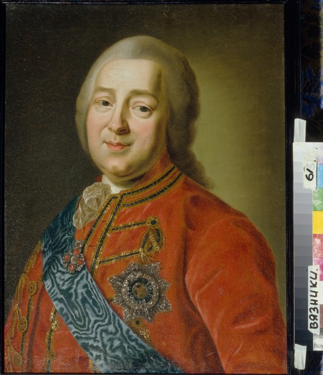 Porträt von Graf Nikita Iwanowitsch Panin (1718-1783) von Unbekannter Künstler