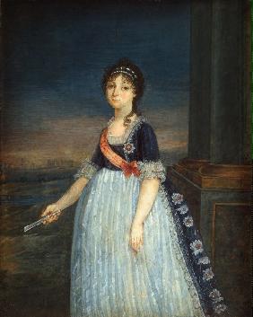 Porträt von Großfürstin Anna Fjodorowna (1781-1860), Prinzessin Juliane von Sachsen-Coburg-Saalfeld
