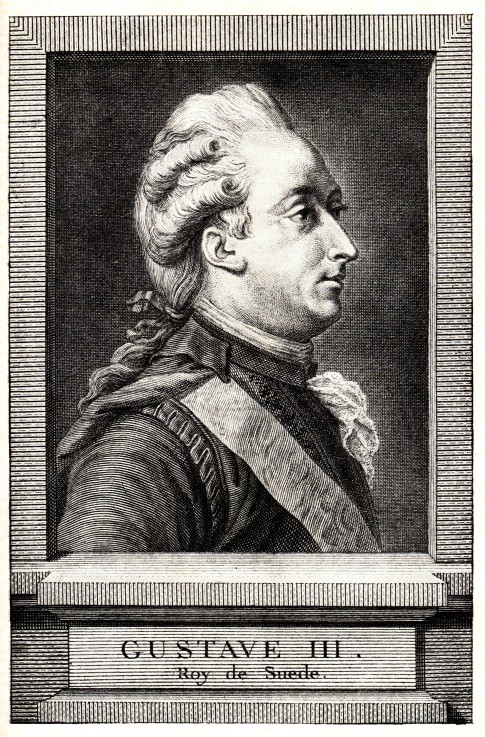 Porträt von Gustav III., König von Schweden von Unbekannter Künstler