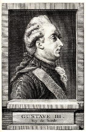 Porträt von Gustav III., König von Schweden