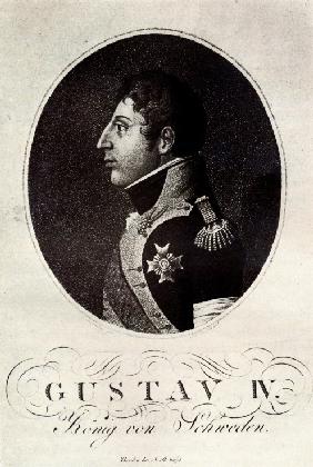 Porträt von Gustav IV. Adolf von Schweden