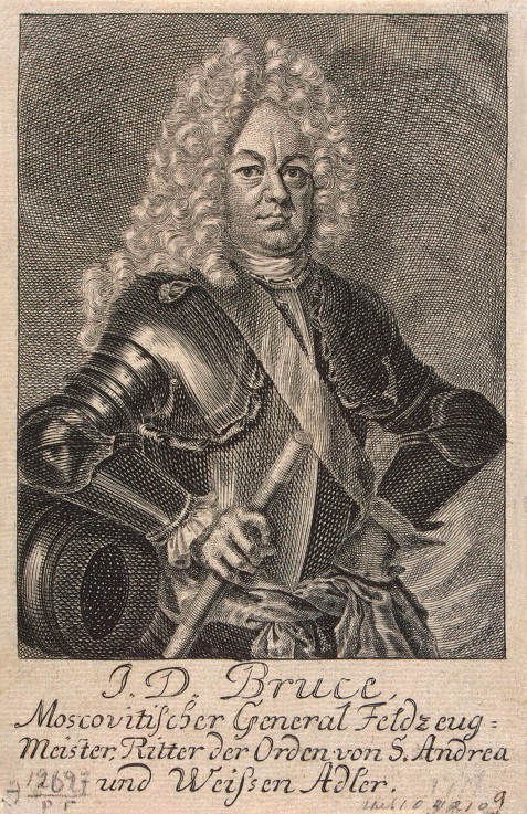 Porträt von Jacob Daniel Bruce (1669-1735) von Unbekannter Künstler