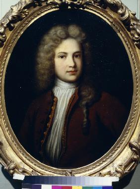 Porträt von Jakow Matwejewitsch Jewrejinow (1700-1772) 1723