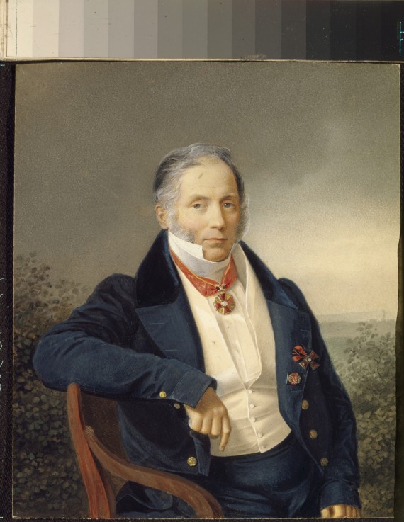 Porträt von Maler Alexander Sauerweid (1782-1844) von Unbekannter Künstler