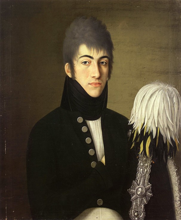 Porträt von Offizier der Chevaliergarde Alexis Ochotnikow von Unbekannter Künstler