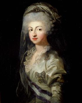 Porträt von Prinzessin Carolina Maria Theresia Josephina von Bourbon-Parma (1770-1804)