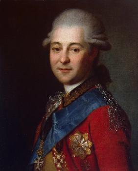Porträt von Semjon Soritsch (1745-1799), Favorit der Kaiserin Katharina II.