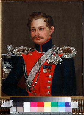 Porträt von Stabsrittmeister des 3. Jelisawetgrad Husarenregiments 1837