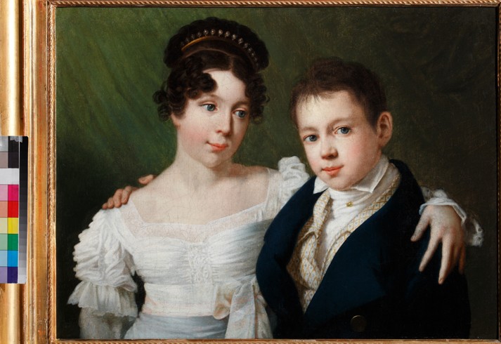 Prinzessin Alexandrine von Preußen (1803-1892) und Prinz Albrecht von Preußen (1809-1872) von Unbekannter Künstler