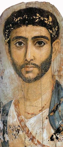 Ägypten: Mumienporträt eines jungen Mannes 3. Jh.n.C.