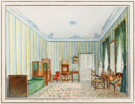 Schlafzimmer in einer Datscha 1839