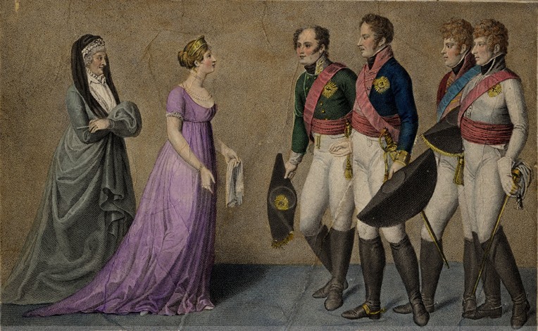 Treffen von Preußens König Friedrich Wilhelm III. und der Königin Luise mit dem russischen Zaren Ale von Unbekannter Künstler