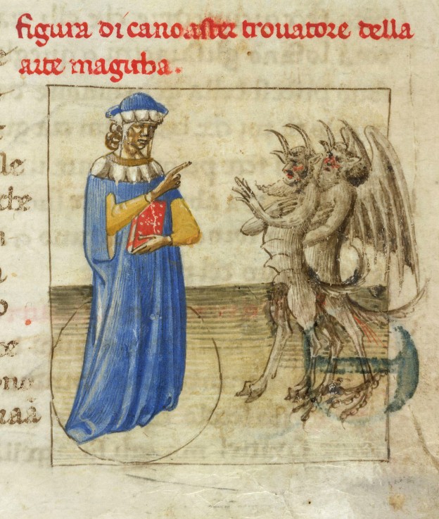 Zarathustra mit zwei Dämonen (aus dem pseudo-aristotelischen Brief Secretum Secretorum) von Unbekannter Künstler