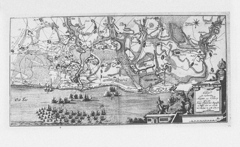 Angriff auf die Festung Kolberg am 16. Dezember 1761 von Unbekannter Meister