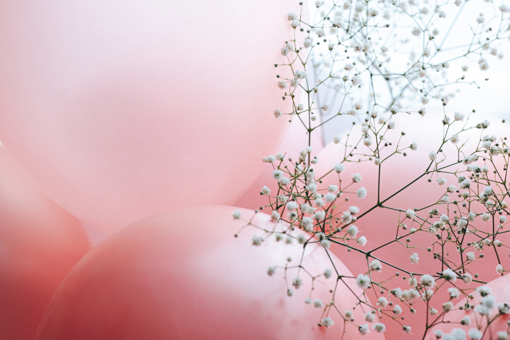 Blüten und Luftballons – Du und ich von uplusmestudio