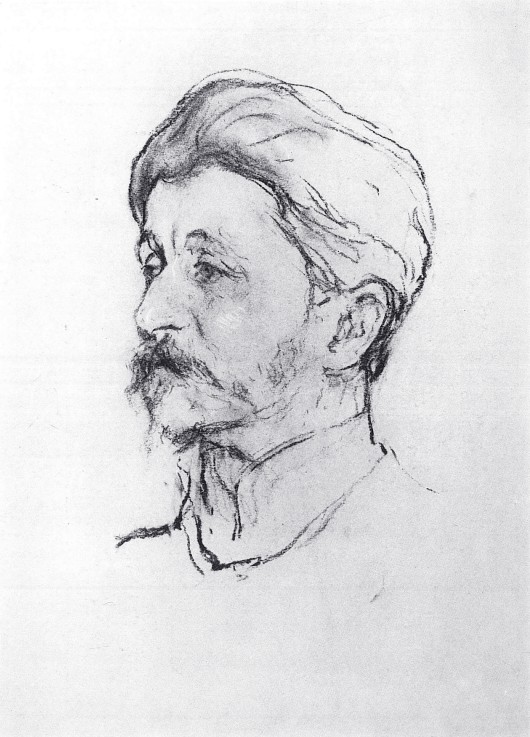 Bildnis des Malers Michail Alexandrowitsch Wrubel von Valentin Alexandrowitsch Serow