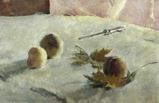 Maedchen mit Pfirsichen von Valentin Alexandrowitsch Serow