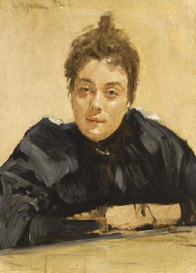 Porträt der Malerin Maria Jakuntschikowa-Weber (1870-1902) 1892