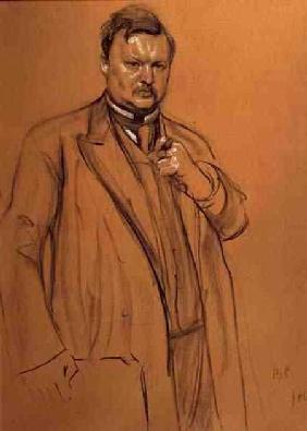 Portrait of the Composer Alekandr Konstantinovich Glazunov (1865-1936) 1906