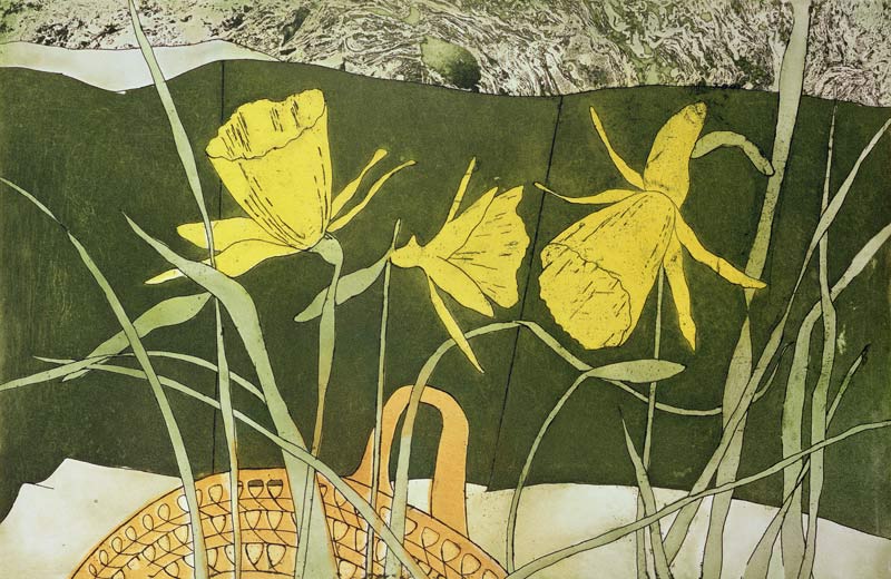Daffodils (print) von Valerie Daniel