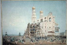 Raising of the Tsar-bell in the Moscow Kremlin in 1836 1839  on