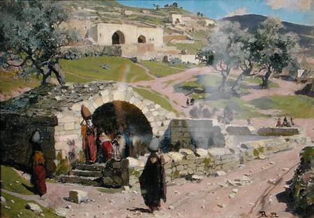 The Virgin Spring in Nazareth von Vasilij Dimitrijewitsch Polenov