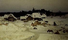 Winter im Dorf (Imogenzy) von Vasilij Dimitrijewitsch Polenov