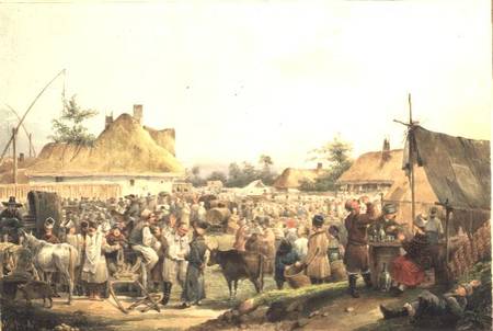 Village Fair in the Ukraine von Vasily Ivanovich Sternberg