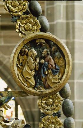Der Englische Gruß: Medaillon mit der Himmelfahrt Christi 1517-18