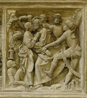 Die Volckamersche Gedächtnisstiftung, rechtes Relief: Die Gefangennahme Christi 1499