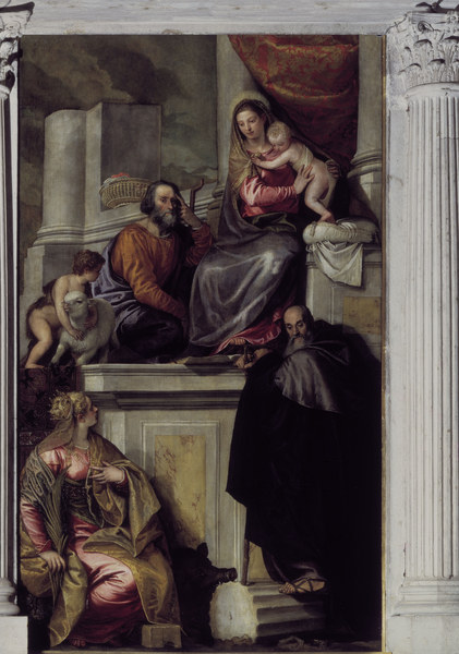 Madonna, Child & Saints / Veronese von Veronese, Paolo (eigentl. Paolo Caliari)