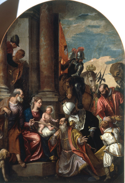 P.Veronese / Adoration of the Kings /Ptg von Veronese, Paolo (eigentl. Paolo Caliari)
