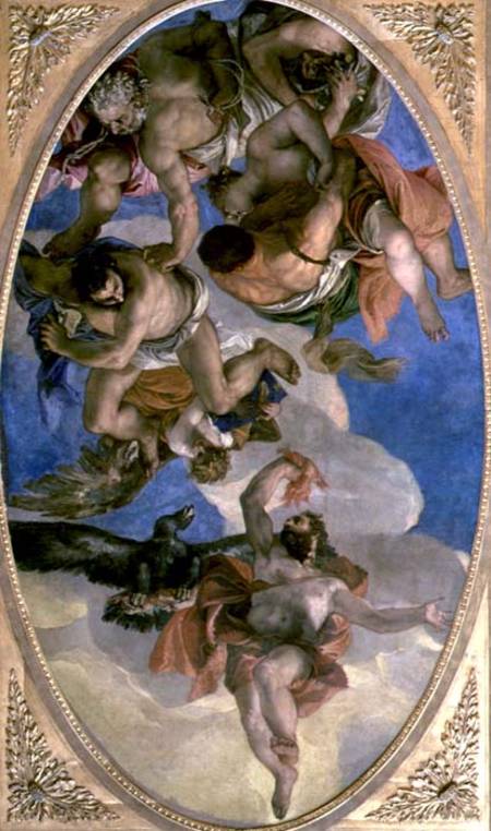 Jupiter Striking Down the Vices von Veronese, Paolo (eigentl. Paolo Caliari)