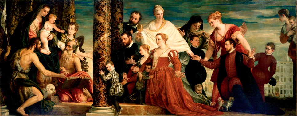 Die Madonna mit der Familie Cuccina von Veronese, Paolo (eigentl. Paolo Caliari)