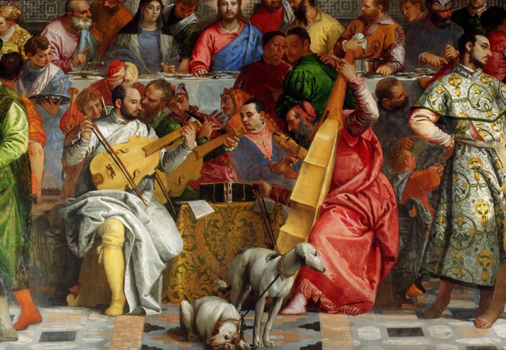 Die Hochzeit zu Kana (Detail) von Veronese, Paolo (eigentl. Paolo Caliari)