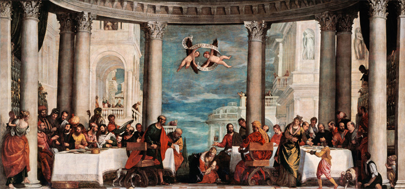 Christus im Haus des Pharisäers Simon von Veronese, Paolo (eigentl. Paolo Caliari)