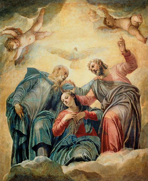 The Coronation of the Virgin von Veronese, Paolo (eigentl. Paolo Caliari)